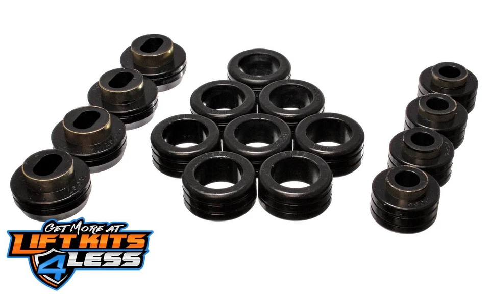 Juego de montaje de cabina de carrocería de suspensión Energy - negro - poliuretano de rendimiento Foto 1 de 2