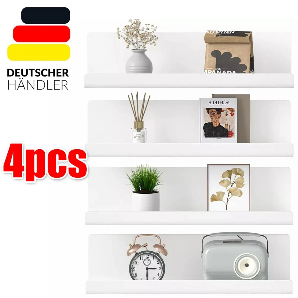 Evron Acryl-Schweberegale – Durchscheinendes Blau, M9, 38,1x13,2 Cm, Wasserdicht & Stylisch Für Wand-Deko & Aufbewahrung