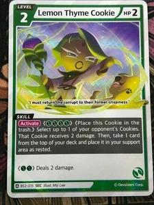 CookieRun Braverse TCG - Lemon Thyme Cookie SEC Foil (BS2-015) New English - Picture 1 of 6