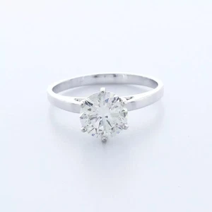14K Gold Solitaire Engagement Ring Classic 2.67 CT Round Lab-Grown Diamond G SI1 - Picture 1 of 11