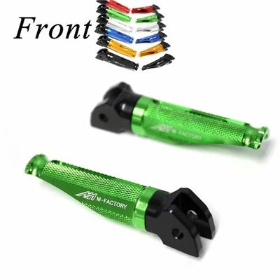 Clavijas delanteras Shinobi Green Racing para Kawasaki ZX-7R/7RR 96-98 99 00 01 02 03 Foto 1 de 4