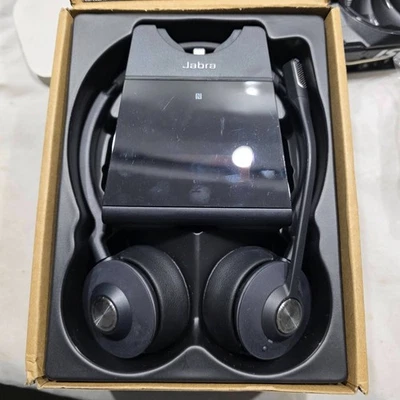 Jabra Engage 75 Stereo Wireless Ear-Pad Headset With Charger And Microphone - Image 1 of 4