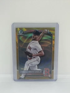 Bowman Chrome 2025 - #BCP-195 David Sandlin Gold Wave/50 - Imagen 1 de 2