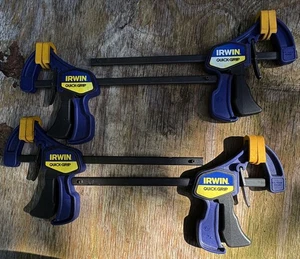 4 Irwin Quick-Grip 7" Bar Clamps, ratcheting clamps, no4 - Picture 1 of 7