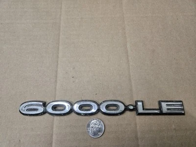 庞蒂亚克原始设备制造商 1985 - 1991 Bonneville 6000 LE 铬徽章标志铭牌名称 — 第 1/4 张图片