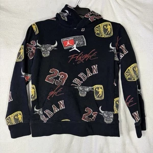 Jordan MJ Essentials Little Kids Pullover Hoodie Size Medium 10/12  Blk - Picture 1 of 3