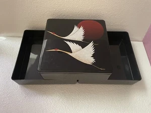 Jubako 19,5 cm × 19,5 cm caja de comida de varios niveles lonchera estuche de accesorios Japón JPN - Imagen 1 de 3