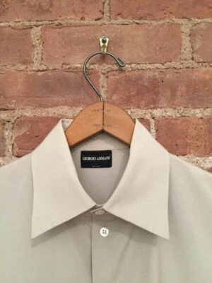 Camisa Hombre Giorgio Armani Talla 15.5(39) Slim, Beige Italia Foto 1 de 4