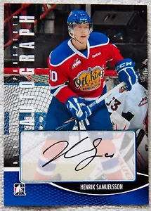 Arizona Coyotes 12/13 ITG Heroes & Prospects Henrik Samuelsson Auto Card - Picture 1 of 1
