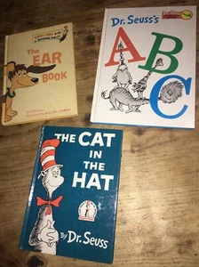 Dr. Seuss Lot Of 3 Books Cat in the Hat, ABC Collectors Ed & The Ear Book - Picture 1 of 12