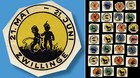 ZWILLINGE STERNZEICHEN WASSER SCHIEBEBILD 1930-40er ABZIEHBILD VESPA AUTO ROLLER