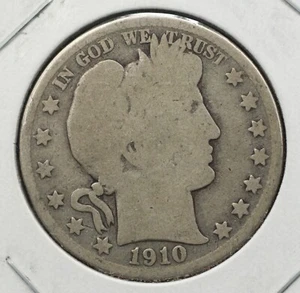 1910-S BARBER HALF DOLLAR 50C (P0320) - Picture 1 of 2