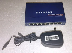 NETGEAR GS108 ProSafe (GS108) 8-Port Gigabit Ethernet Switch - Picture 1 of 3