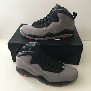 🏀Air Jordan Retro X 10 Infrared Cool Grey Nero 310805 023 Taglia 10 MVP All Star - Foto 1 di 12