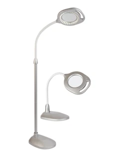 2-in-1 LED Magnifier Floor and Table Light - Picture 1 of 6
