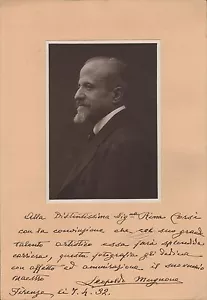 LEOPOLDO MUGNONE - italienischer Komponist - Original handgezeichnetes Foto von Bolognesi - Bild 1 von 1
