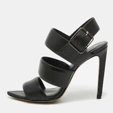 Alexander Wang Black Leather Slingback Sandals Size 36.5