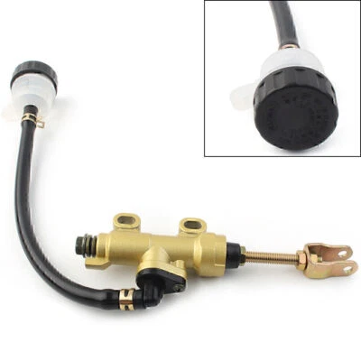 Gold Rear Brake Master Cylinder Hydraulic Pump Reservoir for Dirt Bike ATV GZ - Image 1 of 4