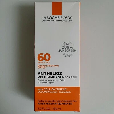 Protector solar derretido La Roche Posay Anthelios 60 leche 5 oz caducidad 06/2026+ Foto 1 de 4
