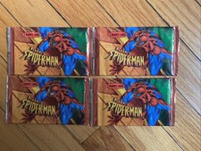 Lot of (4) - 1997 Fleer Factory Sealed Packs Spider-Man