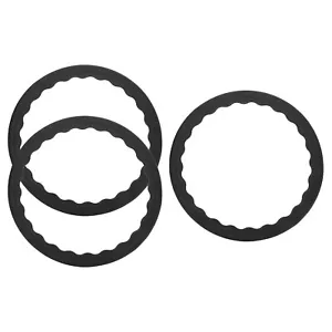 3 Pcs Bar Stool Leg Protectors Ring for 16.5" to 18.5" Round Base, Black - Picture 1 of 7