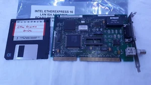 INTEL ETHEREXPRESS 16 LAN ISA ADAPTER BOARD PB305898-002 16 Bit + Treiber - Bild 1 von 2