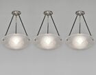 SET OF 3 FRENCH 1930 ART DECO PENDANT CHANDELIERS BY NOVERDY ... lamp muller era