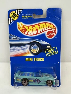 Camión Mini Hot Wheels Vintage 1990 89 Azul  Foto 1 de 3