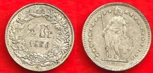 SCHWEIZ . 1/2 Franken 1956 . SILBER - Bild 1 von 1