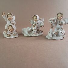 Three Snow Angel Figurines 3"