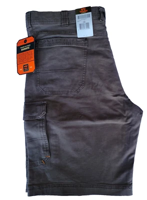 Pantalones cortos de trabajo Walls Cargo. 6 bolsillos, entrepierna de 11 pulgadas. 38 marrón chocolate Foto 1 de 2