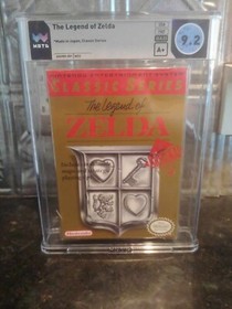 The LEGEND of ZELDA Nintendo NES System Game 1987 Sealed A+ USA WATA 9.2