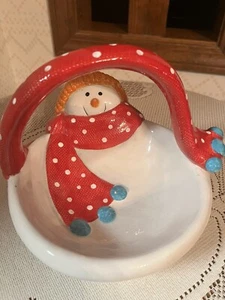 St. Nicholas Square Snow Days Snowman Handle Basket - Picture 1 of 3
