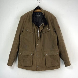 Chaqueta de Cera Barbour International Duke Para Hombres XL Marrón Encerada Delgada Motociclista - Imagen 1 de 22