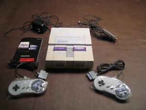 Super Nintendo SNES Console Model No. SNS-001 New Replacement Controllers Incl.