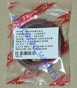 CamShaft Oil Seal OEM# MD008762 | MD016310 MITSUBISHI Repl Part OS067 - Picture 1 of 3