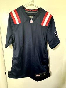 New England Patriots Randy Moss Blue Nike On Field Jersey Authentic S New - Picture 1 of 3