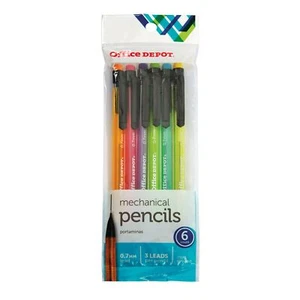 Office Depot HB Druckbleistifte, 0,7 mm, verschiedene Farbläufe, 6er Pack, - Bild 1 von 8