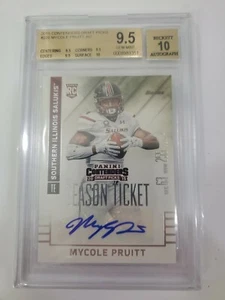 2015 Panini Draft Picks Autographs 226 MyCole Pruitt Auto Season ticket - Picture 1 of 3