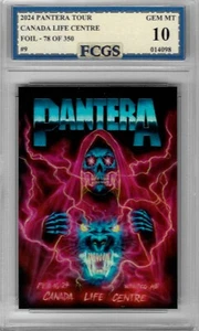 Tarjeta de aluminio Pantera Tour 2024 #9 calificada FCGS 10 GEMAS COMO NUEVA solo 350 hecha - Imagen 1 de 2