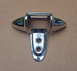 1941 DeSoto S8 Deluxe Custom NOS MoPar License & Stop Lamp CHROME HOUSING - Picture 1 of 6