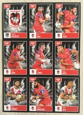 2022 NRL ELITE SERIES RUGBY LEAGUE CARDS - ST GEORGE ILLAWARRA DRAGONS SET