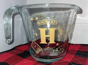 Pyrex Hogwarts Harry Potter 2 Tassen Klarglas Messbecher makellos - Bild 1 von 8