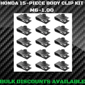 2003-2011 Honda Element Hood Fender Door Bumper U Nuts Body Bolt Clips M6-1.00 - Picture 1 of 2