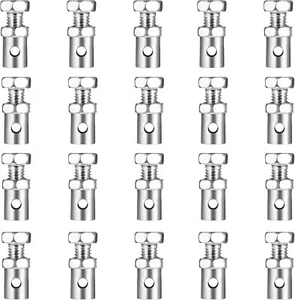 20PCS Throttle Cable Ends 1/8" Universal Repair Kit, Silver - Picture 1 of 7