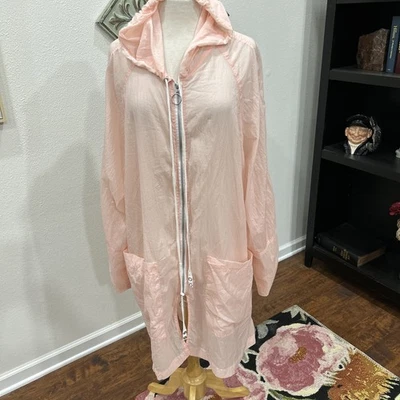 Poncho impermeable Free People rosa Callie para mujer Foto 1 de 4