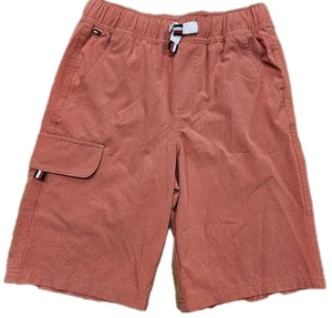 Tommy Hilfiger Youth Board Shorts Medium Red Coral Elastic And Drawstring - Picture 1 of 3