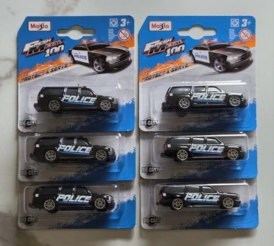 (Lot Of 6) 2024 Maisto 1997 Chevrolet Suburban Police SUV 1:64, Law Enforcement - Image 1 of 4