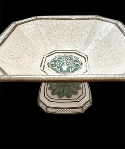 Fitzz& Floyd Georgian Collection Embossed Pedestal Bowl Centerpiece  - Picture 1 of 8