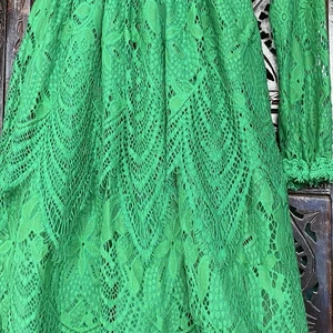 100 Cotton Trish Scully Emerald Green Lace Dress Girls 12 Occasion Fairy Tulle - Picture 1 of 17